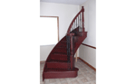 fisher stairs showroom sample curved stairway